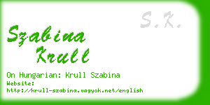 szabina krull business card